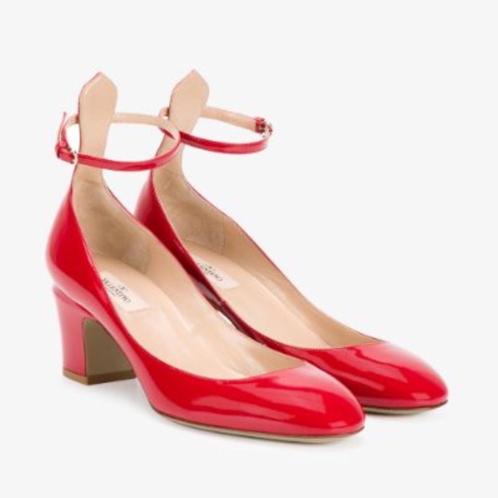 Valentino red tango pumps size 9 100% authentic